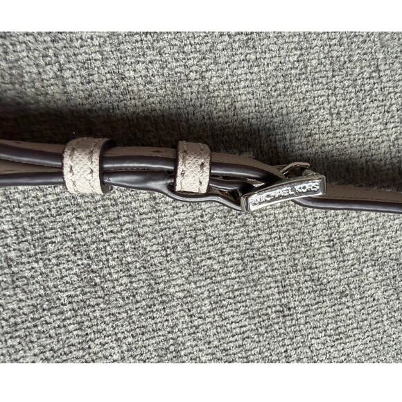 MICHAEL Kors Daniela Saffiano Leather Crossbody Taupe - Picture 9 of 16